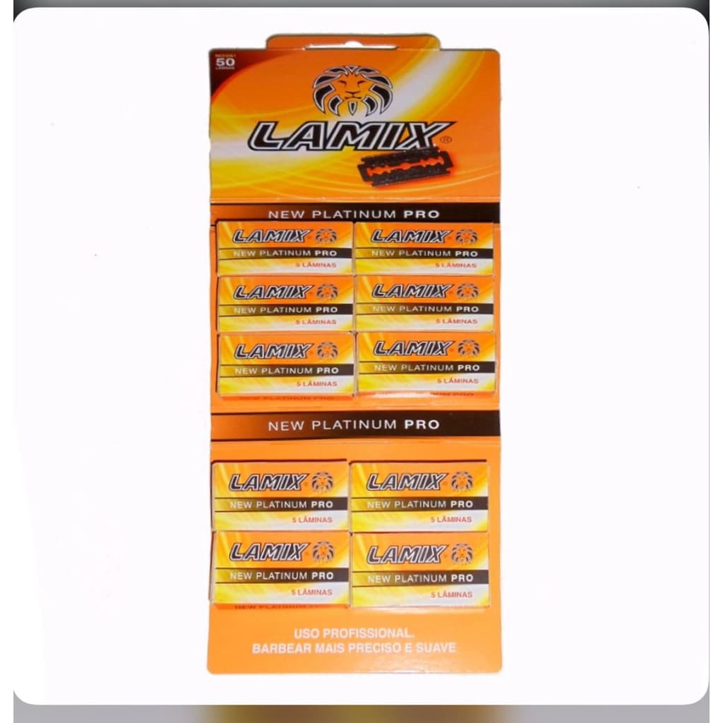 Lâminas LAMIX  LARAJA  Duplo Fio Platinum Pro 50 Unidades