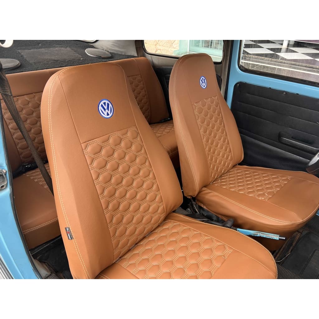 Capa de Couro Personalizada VW Fusca