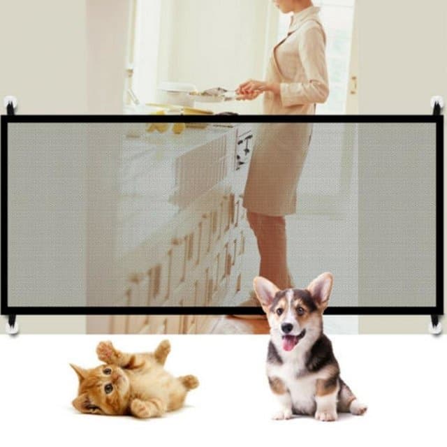 Tela Grade Porta 77cm Proteção P/ Bebê Criança E Cachorro
