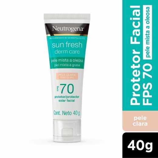 Protetor Solar Neutrogena sun fresh derm care FPS 70 pele clara 40g