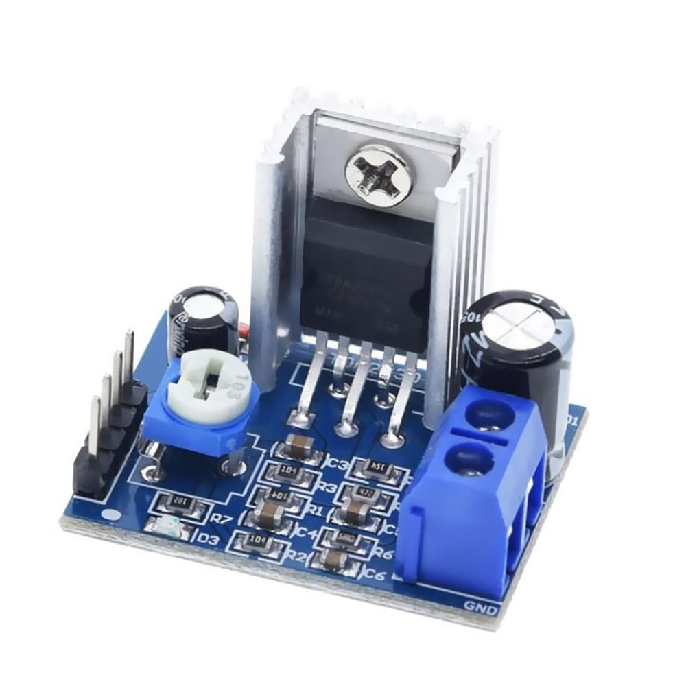 1 pçs tda2030a módulo amplificador de áudio placa amplificador de potência 6-12v módulo conversor impulso 100% novo e alta qualidade tda2030