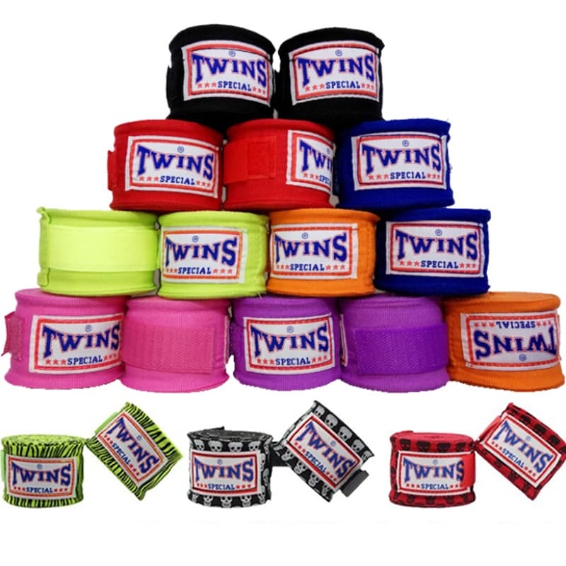 2PCS Gêmeos Boxe Bandagem MuayThai MMA Punho Protetor