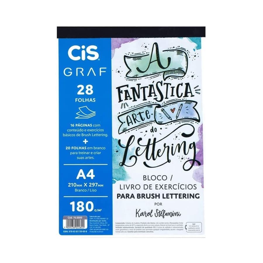 Bloco Lettering CIS 28 Fls A4