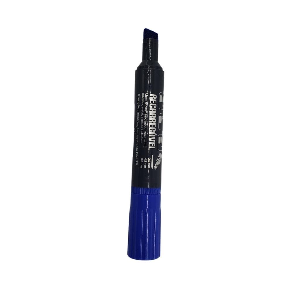 2 Pincéis Marcador Atômico Pilot - Recarregável - Azul