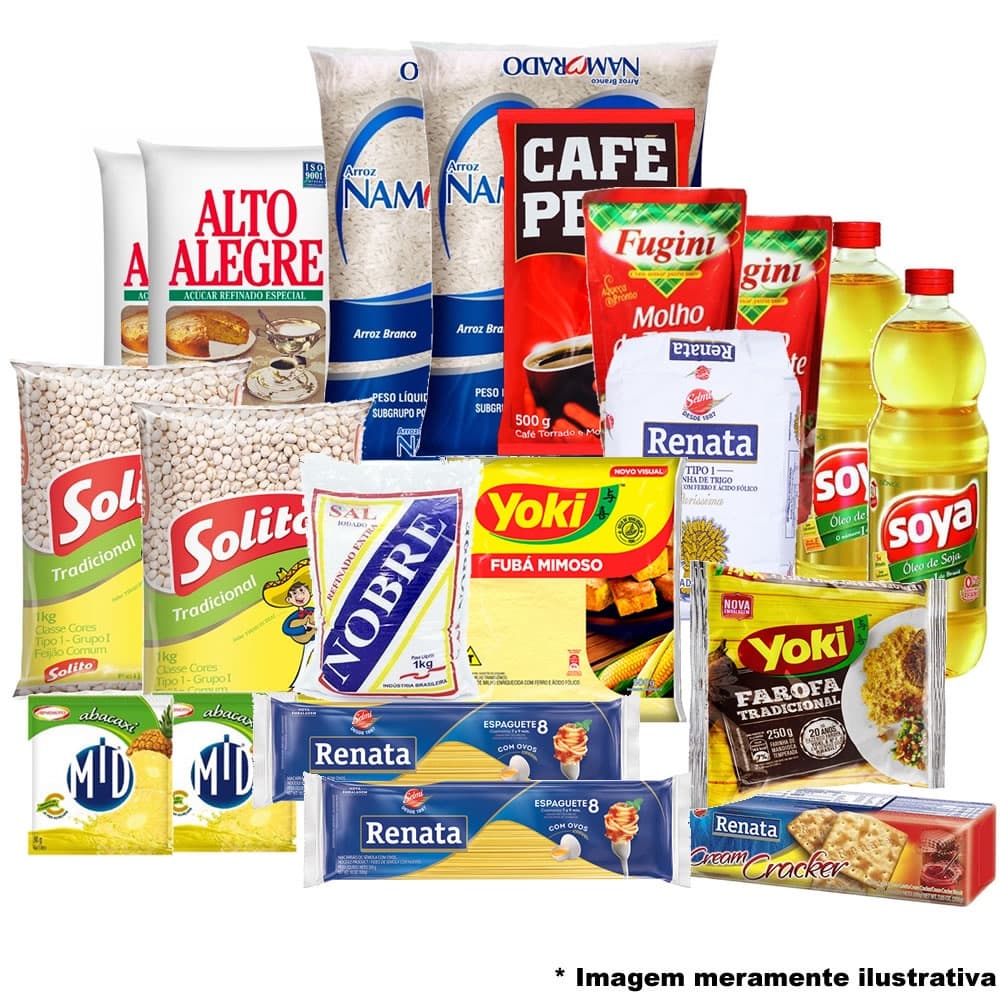Cesta Básica de Alimentos 20 Itens Produtos de Qualidade