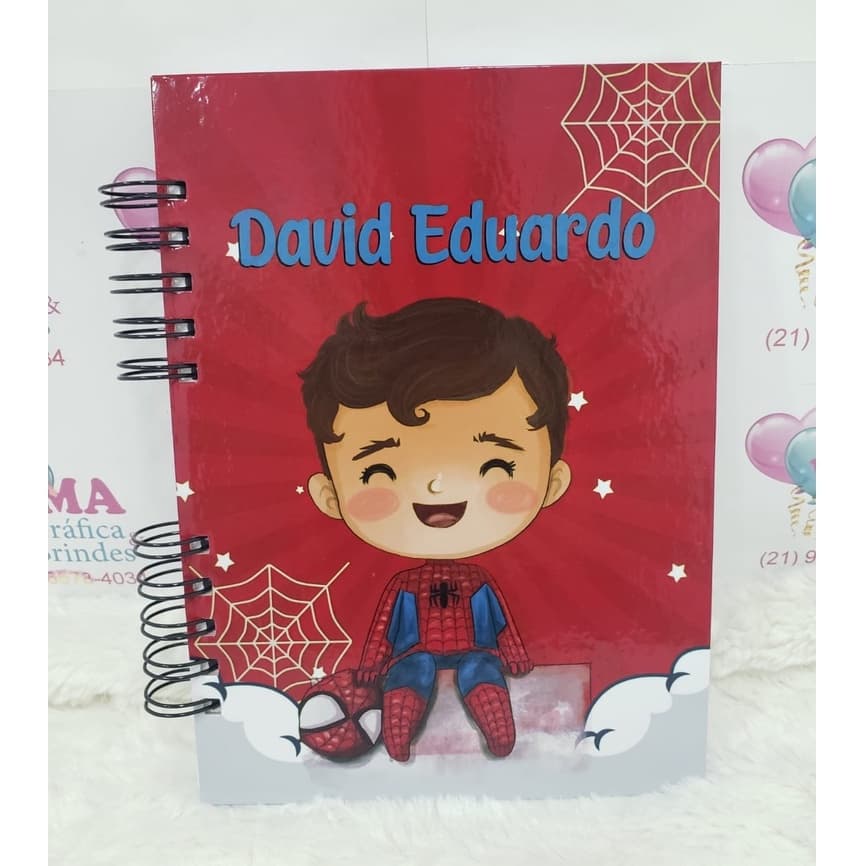 Caderno personalizado super heróis cute homem aranha shrek homem de ferro