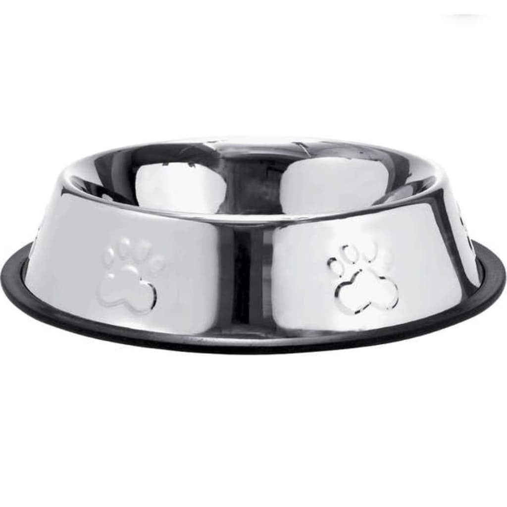 COMEDOURO INOX PATAS AUTO RELEVO GATOS 240ML