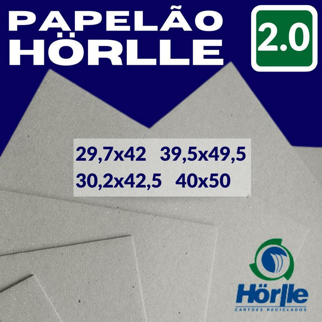 Papelão Holler 2mm c/ 8 Unid (Cartão Cinza H25 Hörlle 2.0mm) p/ Cartonagem