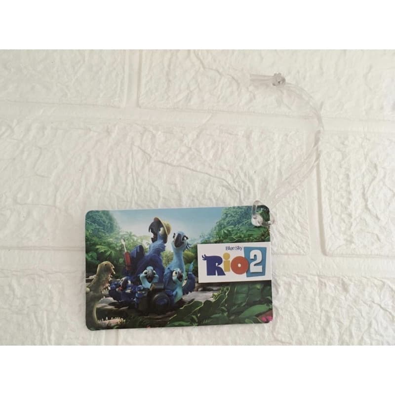 Tag para malas do filme Rio 2