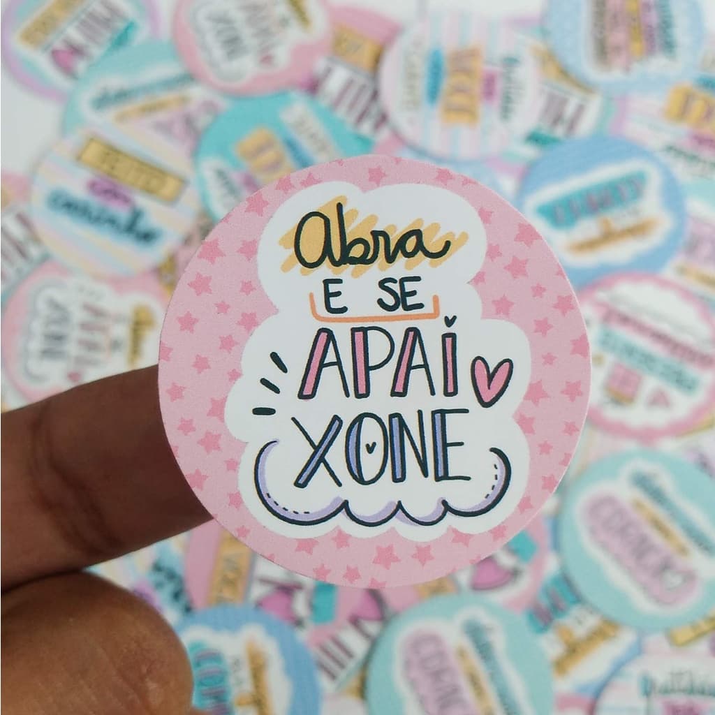 20 Etiquetas adesivas frases clientes pacotes embalagens obrigada pela compra colorido 4 cm