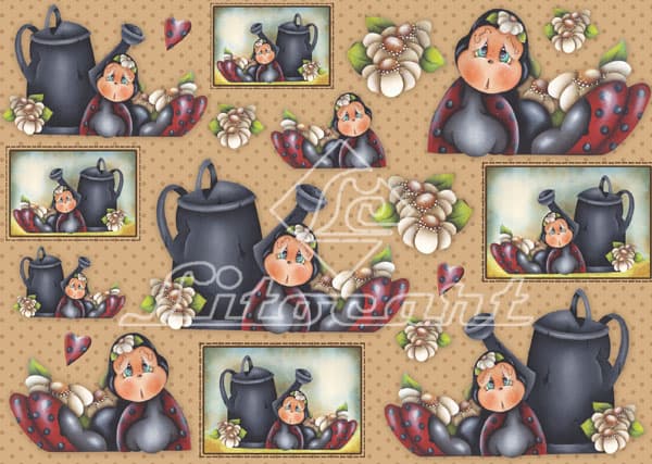 Papel Decoupage Litocart 49x34,3 LD-474 decoração