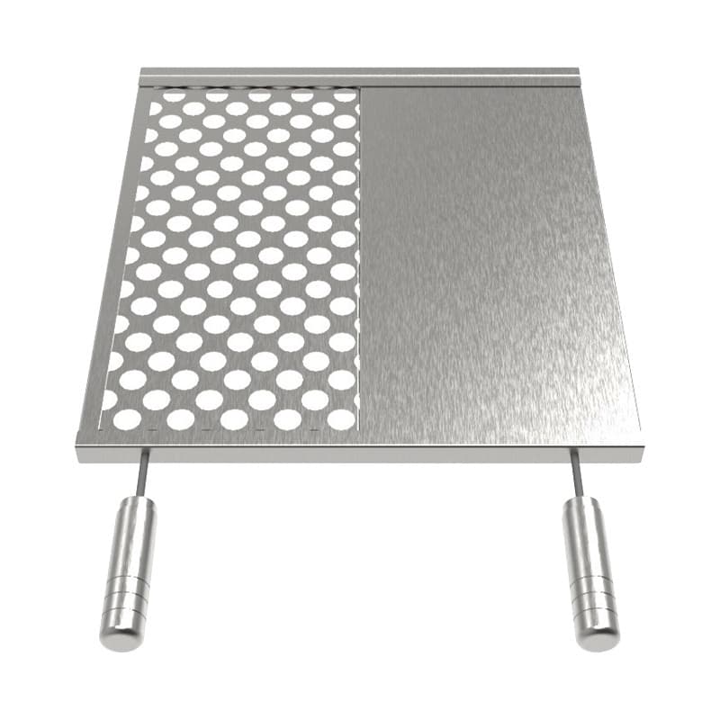 Grelha Mista Inox MC42 – Moeda + Chapa para Hambúrguer