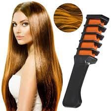 Tinta Laranja 1 Unid De Pente Com Giz Pastel Para O Cabelo