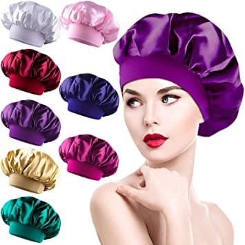 Touca De Cetim Anti Frizz Cabelos Crespos E Cacheados