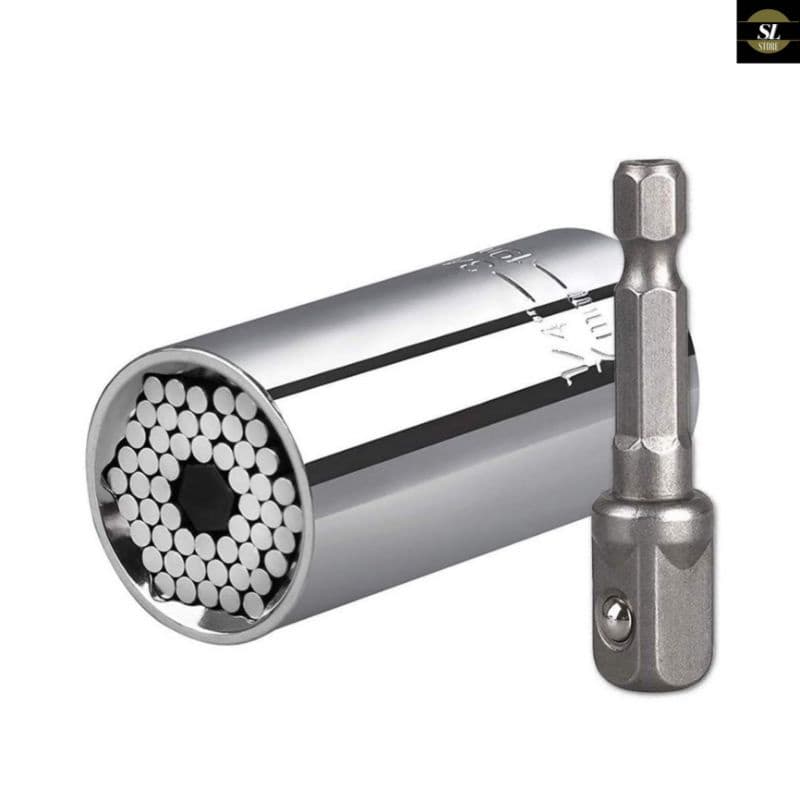 Chave Soquete Universal 7 a 19mm Para Parafusadeira + Adaptador Barato