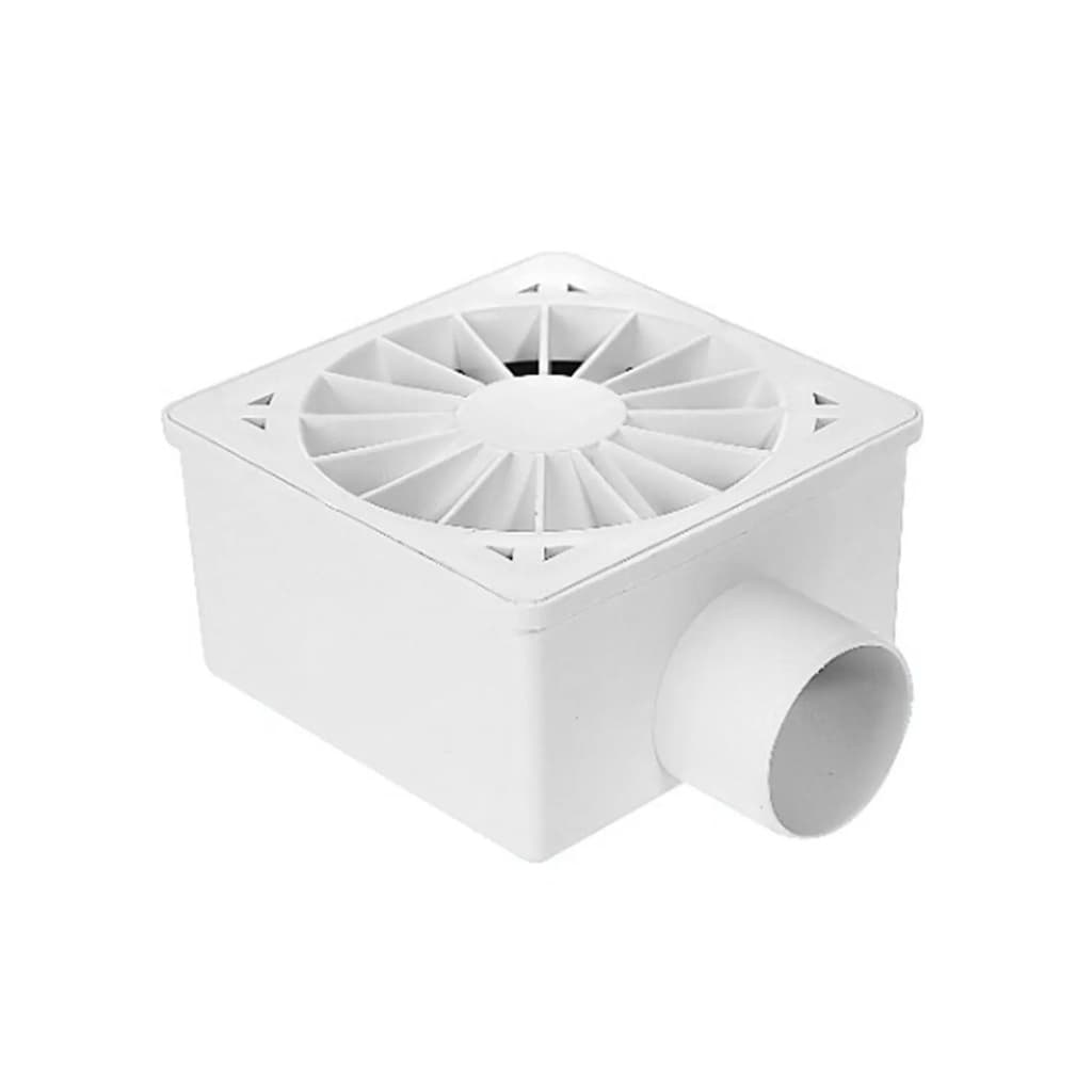Ralo Sifonado 100x40mm Quadrado Saída Lateral Branco