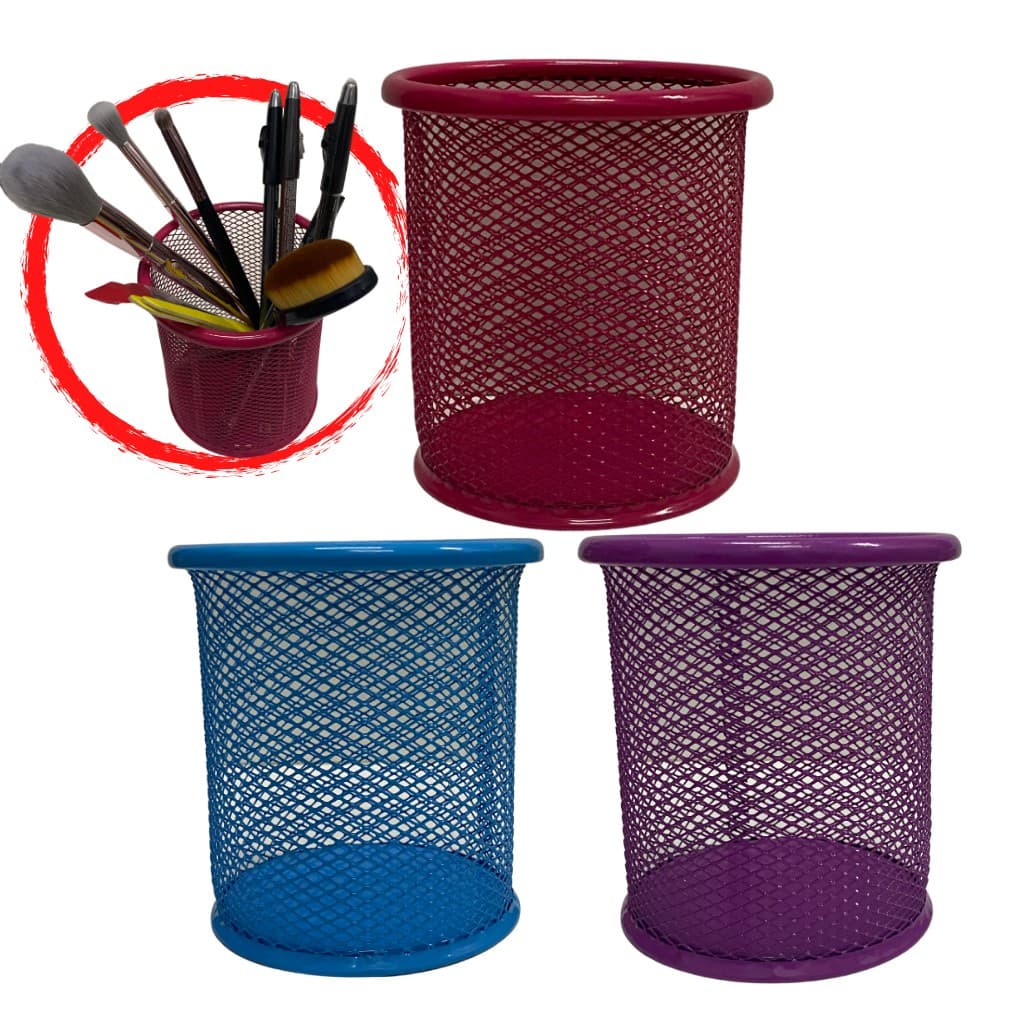 Porta Pinceis Maquiagem em Aramado Colors