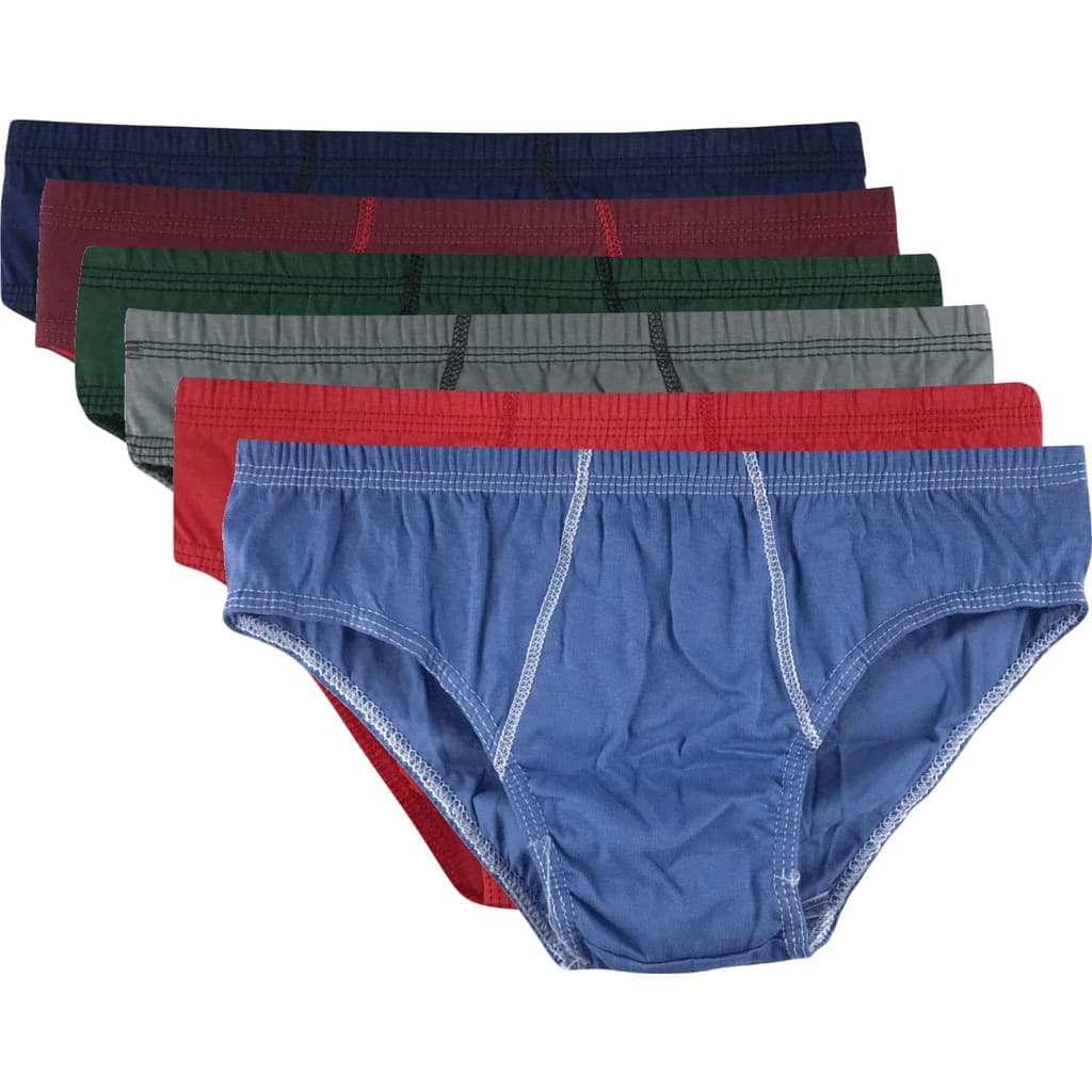 Kit Com 4 Cuecas Tradicional Adulto Slip Puro Algodão