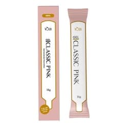 Sache Gel Led Uv Classic Pink Volia 14g Gel Construtor Alongamento de Unhas Fibra Acrygel Rosa Natural Formula Atualizada