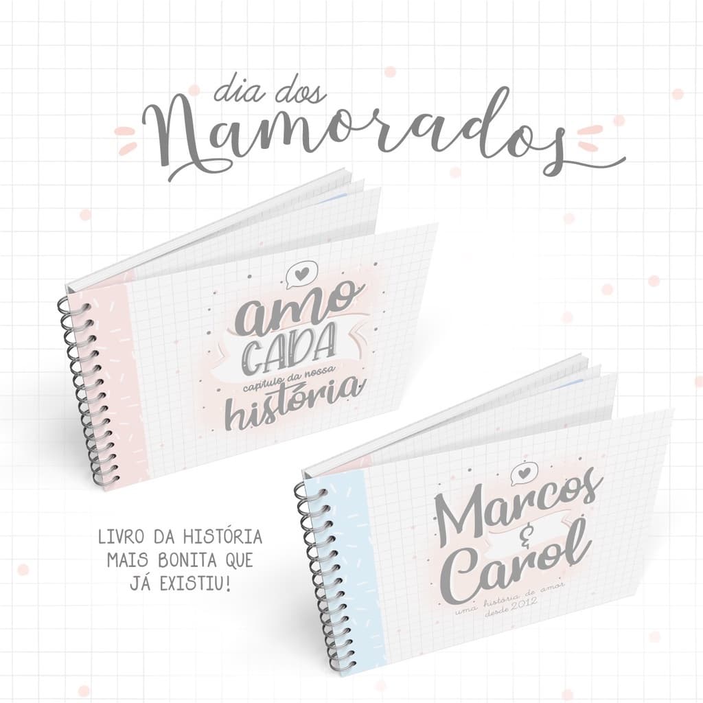 Mini álbum de fotos para casal + 20 fotos adesivas, álbum namorados