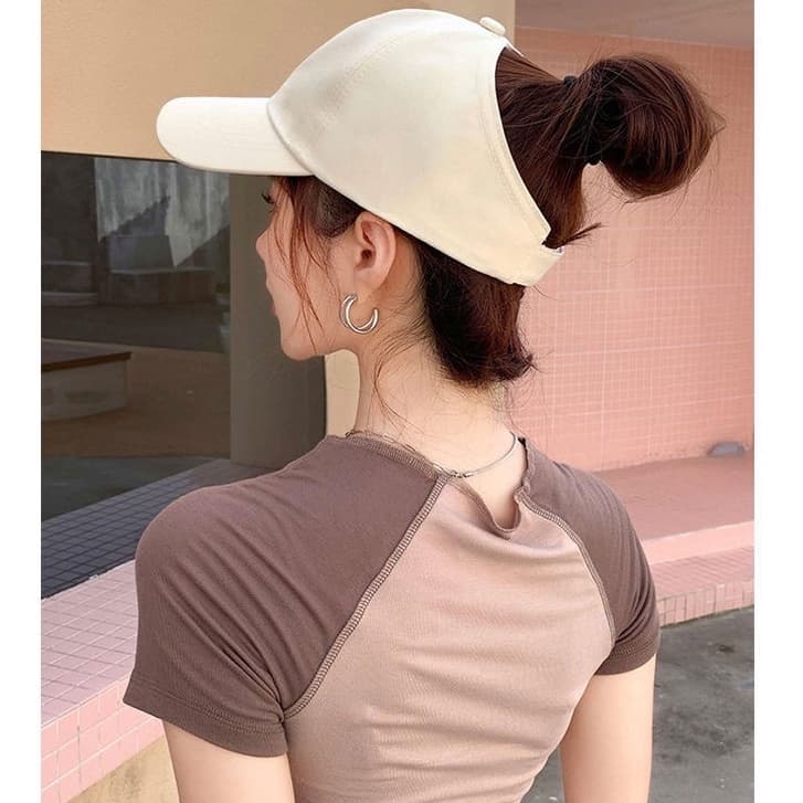 Boné Coque Viseira Feminino Com Aba Curva Regulagem com Elástico