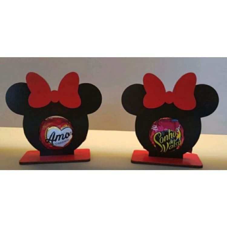 10 porta bombom  da minie e do mickey