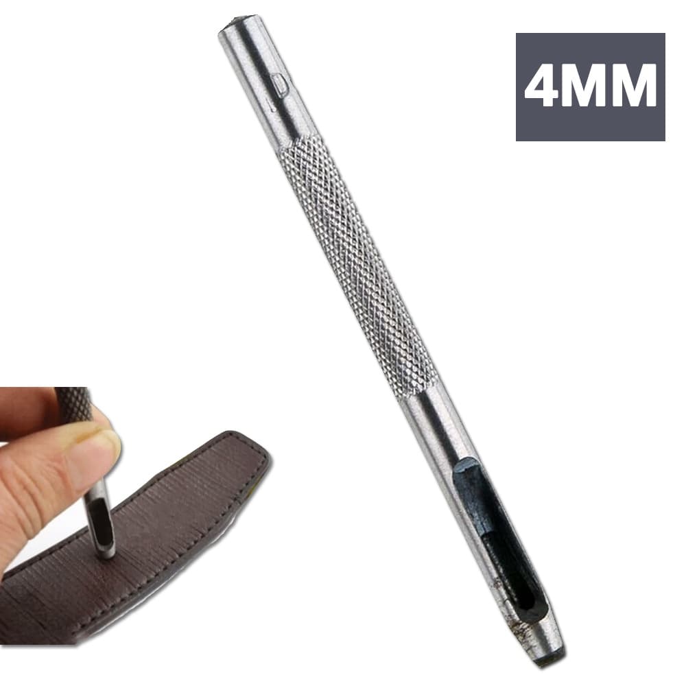 Vazador Furador 4mm Manual para Couro Eva Borracha Lonas Cinto Starfer