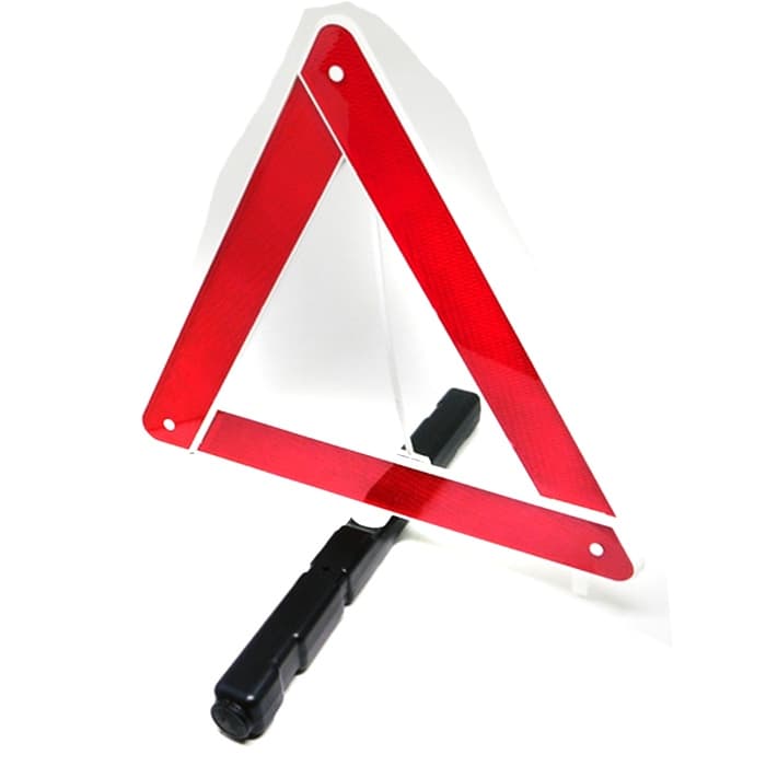 Triangulo Refletivo De Sinalização Automotivo Universal - Base Pesada