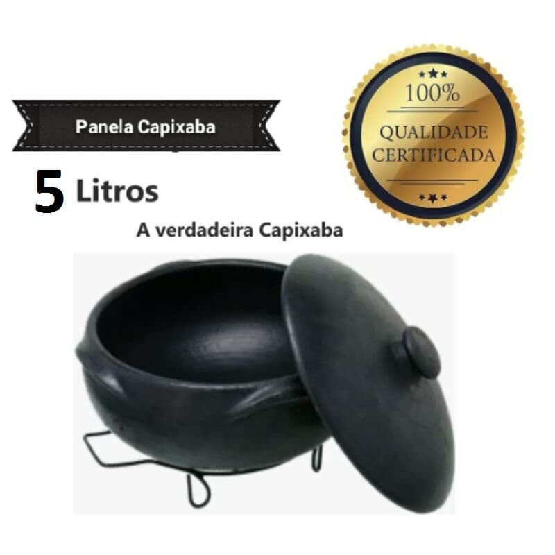 Legítimas Panelas De Barro Capixaba 5 litros Frete Grátis