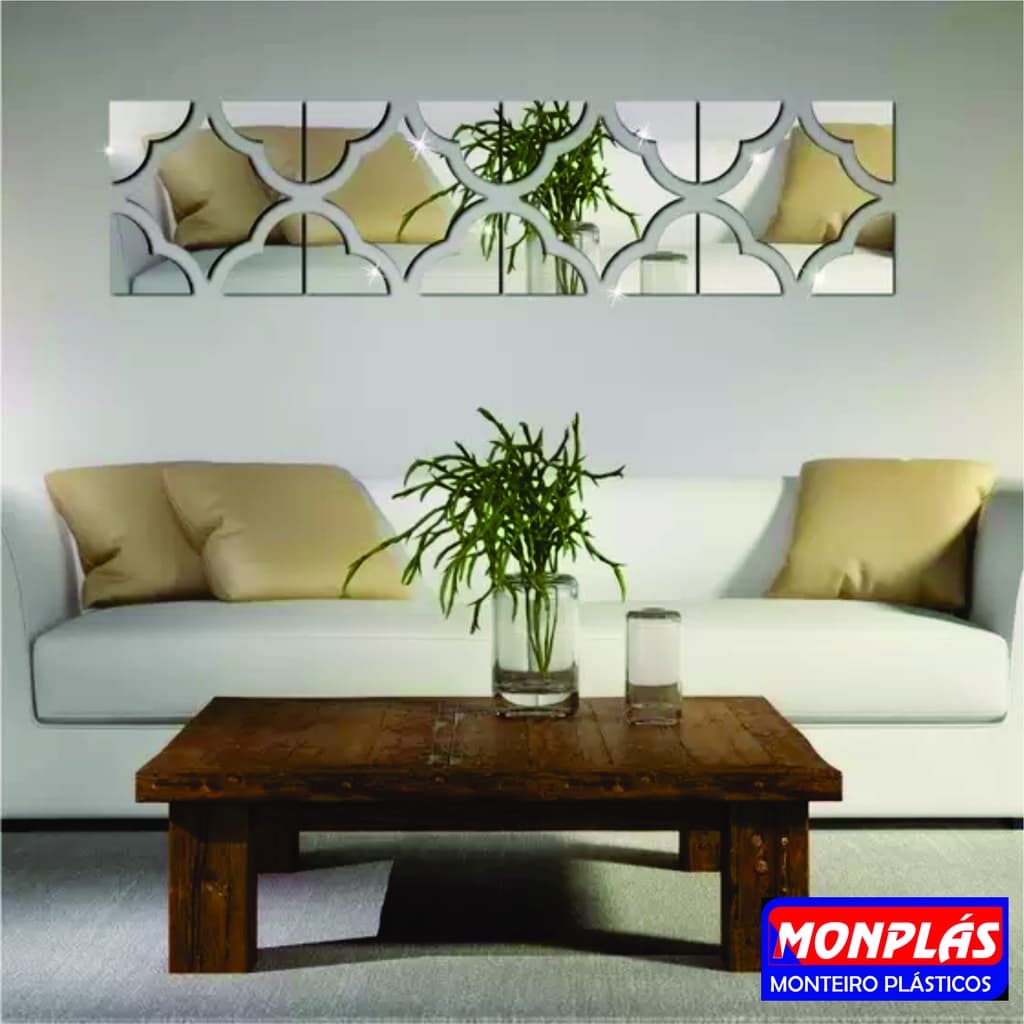 ESPELHO DECORATIVO ESPELHADO EM ACRILICO MODERNO