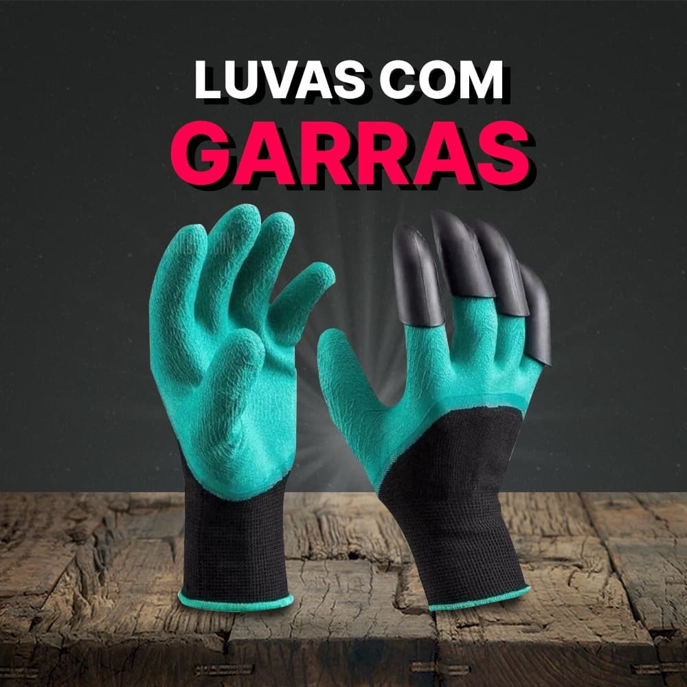 Luva Com Garras Cavar Terra Plantar Proteger Jardim 281501