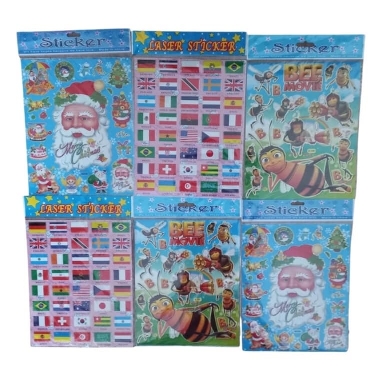 KIT Adesivos Infantil Stickers  10 Cartelas  A4 GRANDE
