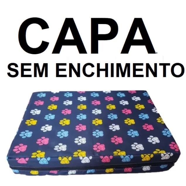 CAPA SEM ENCHIMENTO Para Cama Caminha Para Cães Gatos C/Zíper Colchonete impermeável
