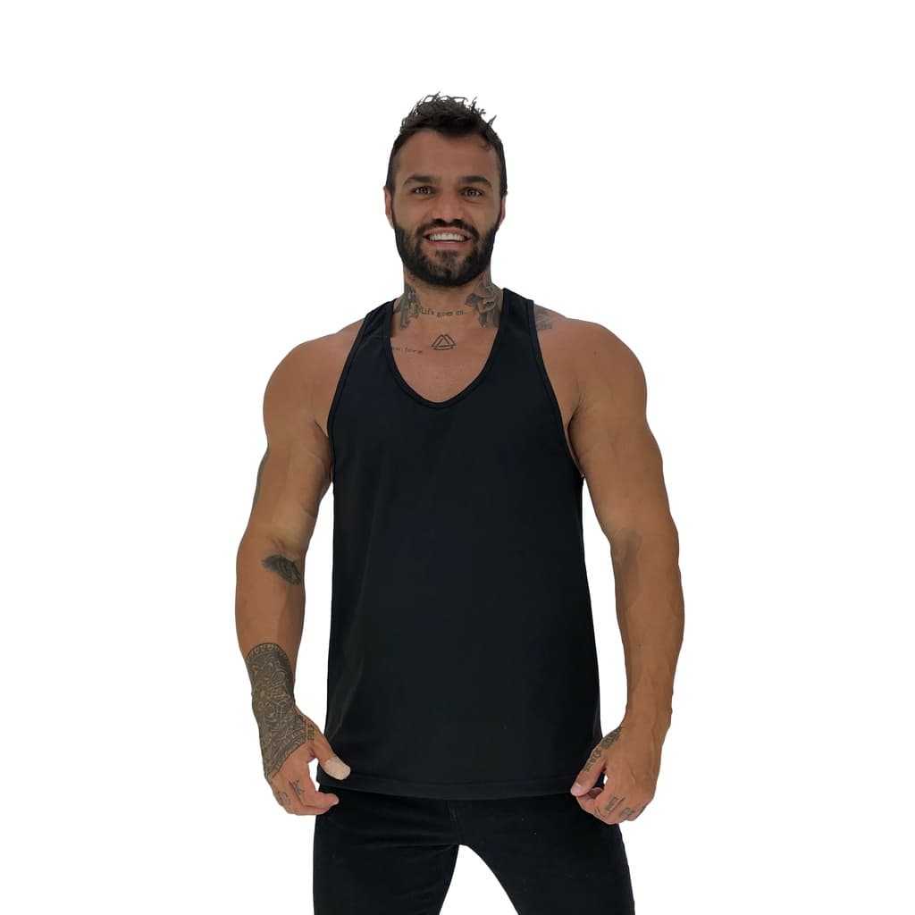 Regata Menos Cavada Catálogo de Cores MXD Conceito Lisa Sem Estampa Casual