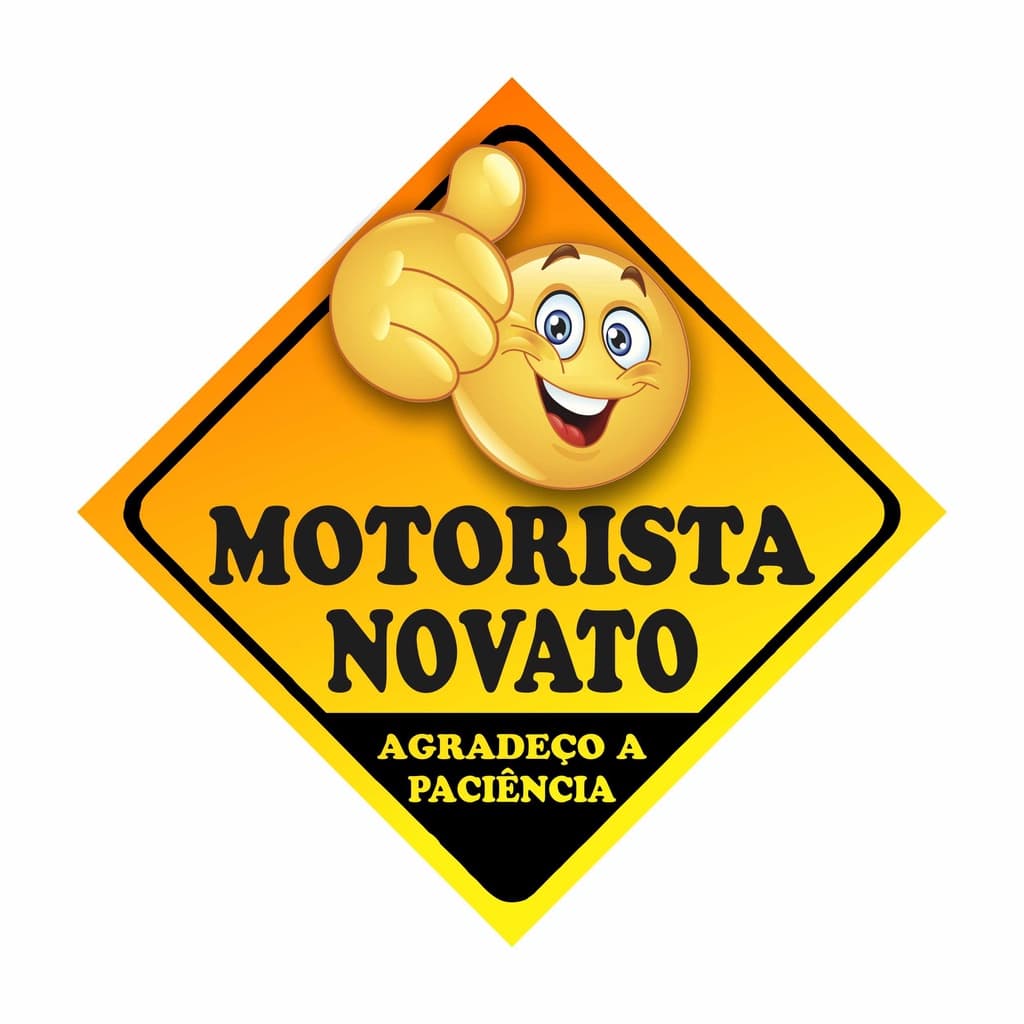 Adesivo Magnético Motorista Recente Habilitado Em Treinamento