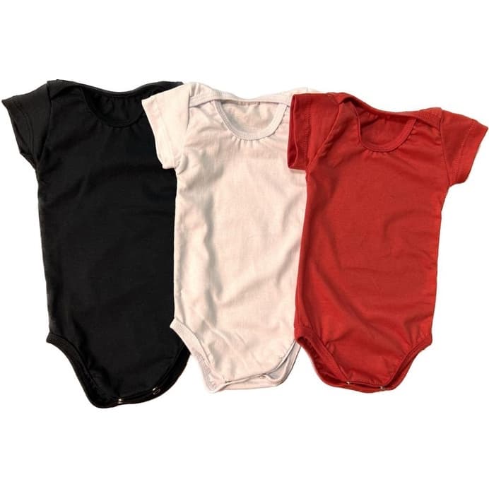 Kit 3 Body bebe modelo Carter's escolha as cores- AZUL, BRANCO, PRETO, VERMELHO, ROSA, SALMAO, AMARELO,  - Cissa Baby - qualidade conforto bodies 100% algodao preço para bebes de 0 a 24 meses que procuram se vestir elegantemente