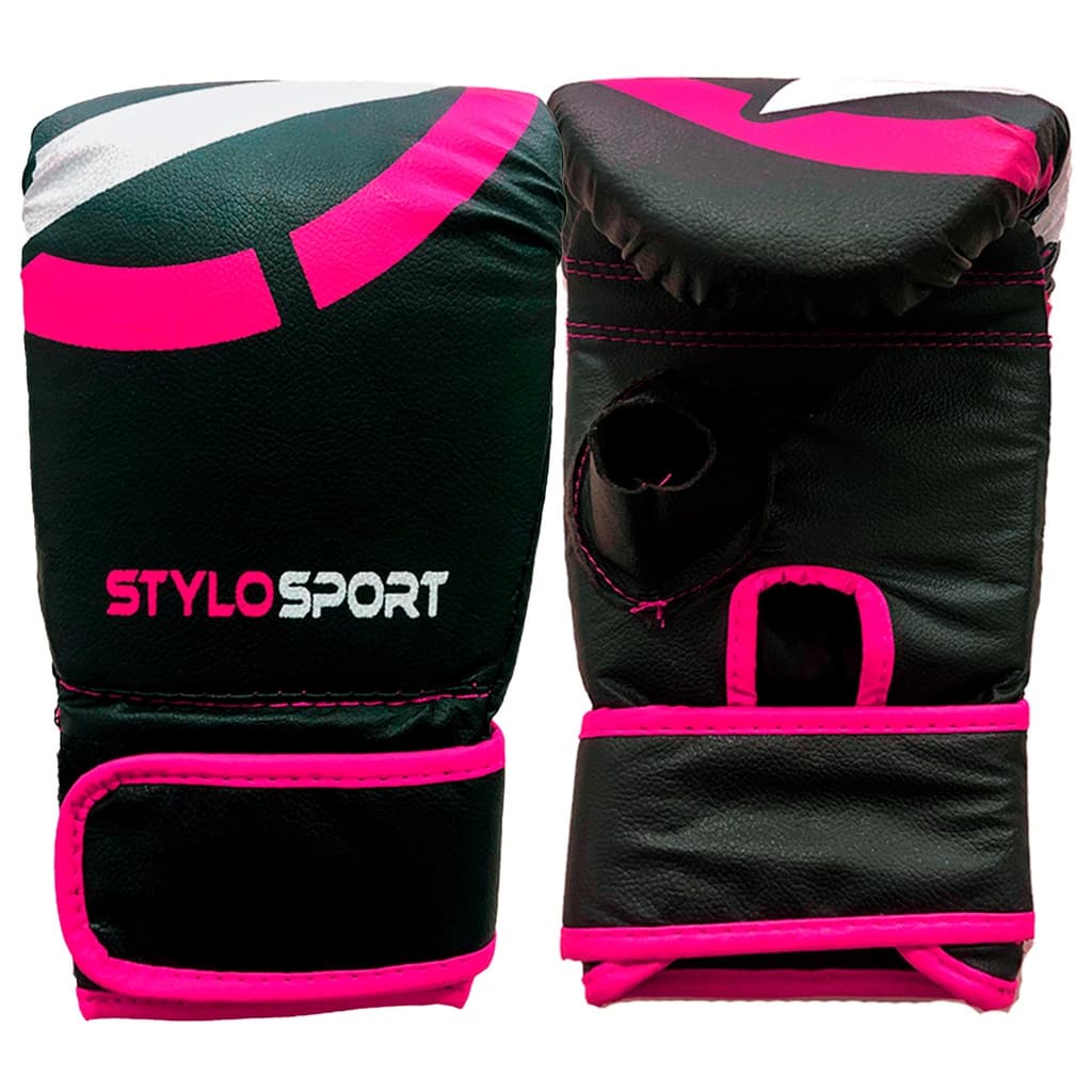 LUVA DE TREINO BOXE BATE SACO MUAY THAI PROFISSIONAL ROSA STYLO