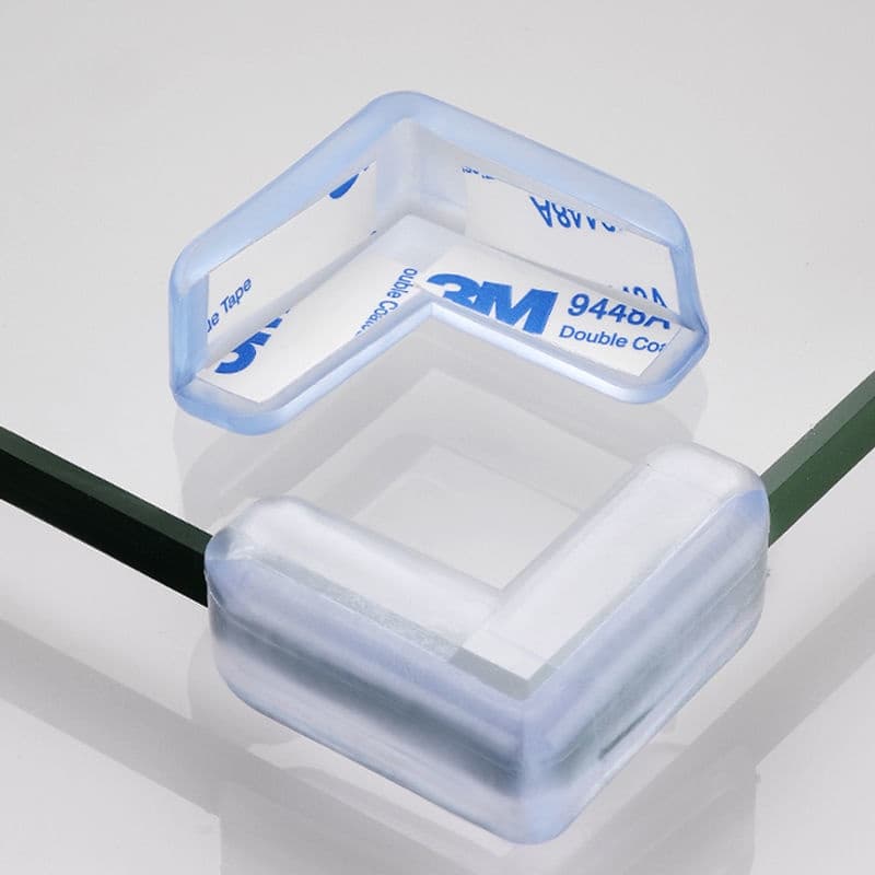 Protetores De Quina Canto Silicone Mesa Vidro Bebê Criança