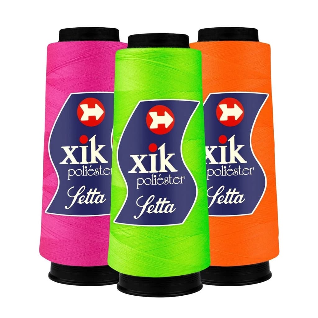 Linha de Costura Reta SETTA XIK 120 2000 jardas 1.829mt 100% Poliéster