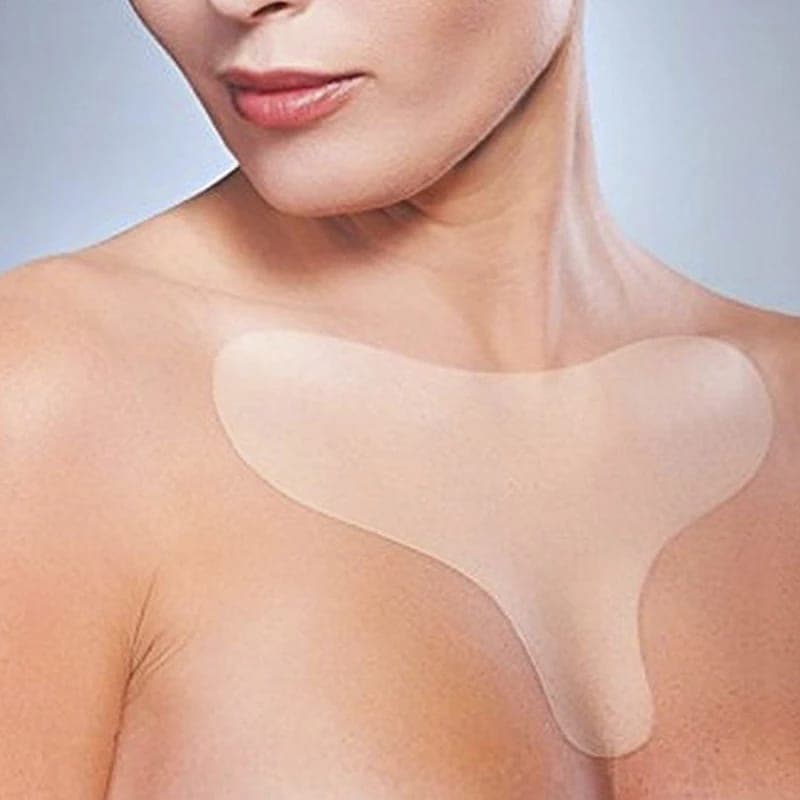 Adesivo de Silicone Anti-Rugas para o Busto - T - Rugas Colo - Envio Rápido