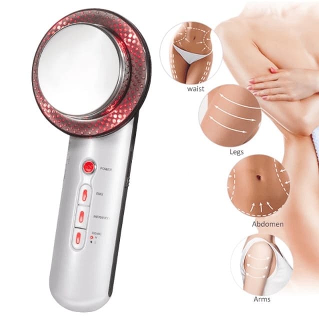 Aparelho Portátil Fisioterapia Ultrassom Tens Infravermelho Profissional Celulite Flacidez