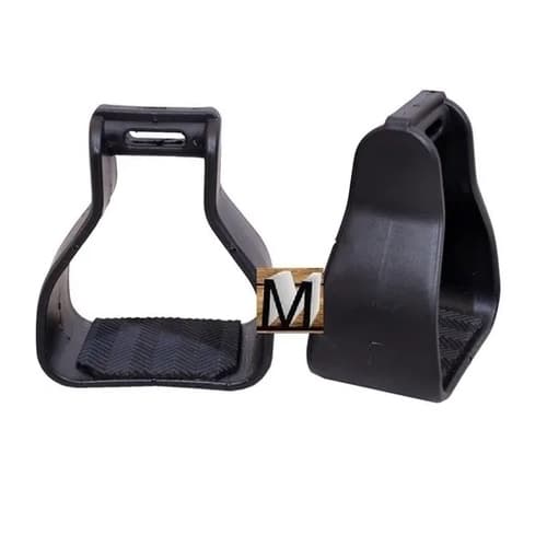 Estribo Pvc Antiderrapante P/ Sela E Arreio Preço Imbatível PRETO