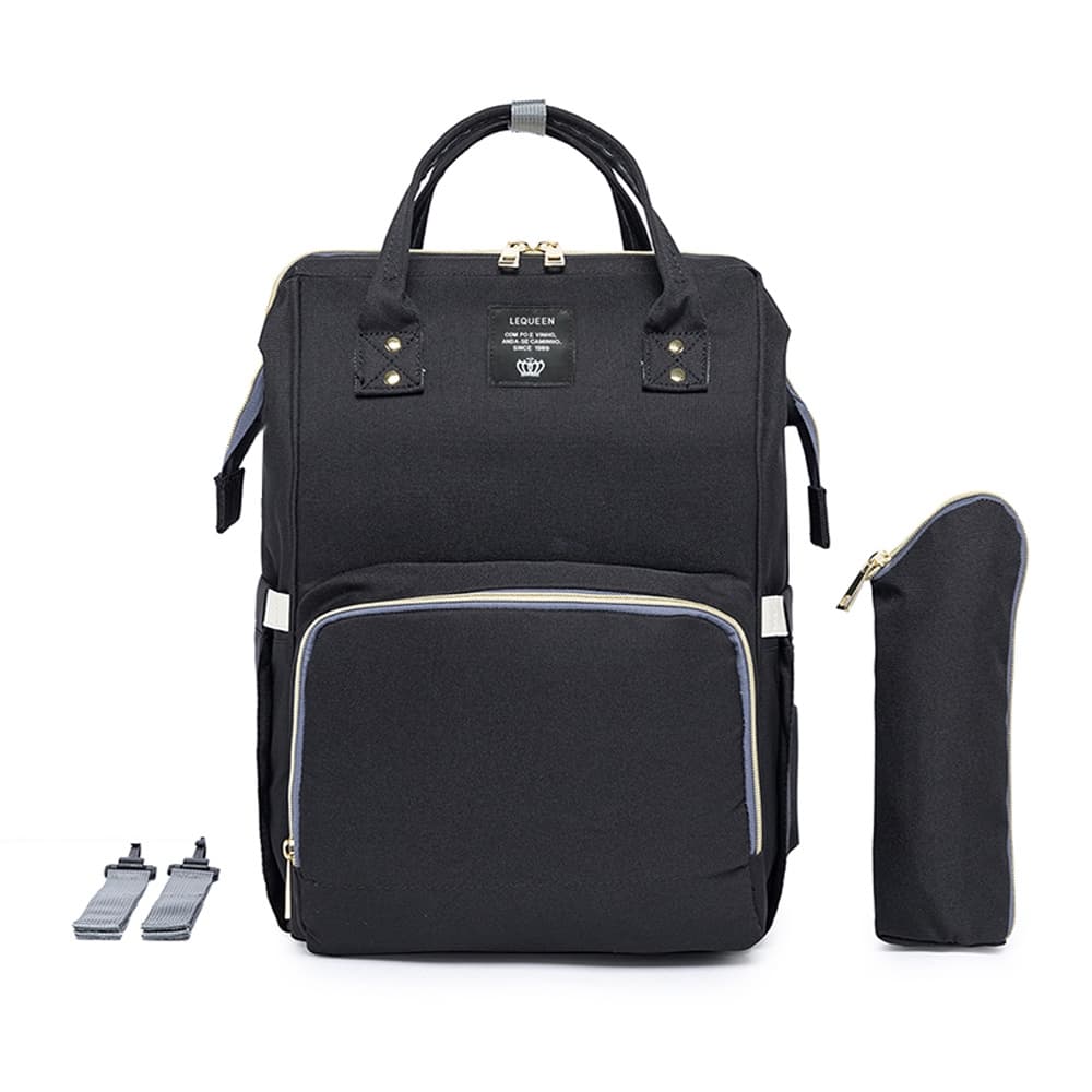 Mochila Bolsa Maternidade Lequeen Original Porta Mamadeira