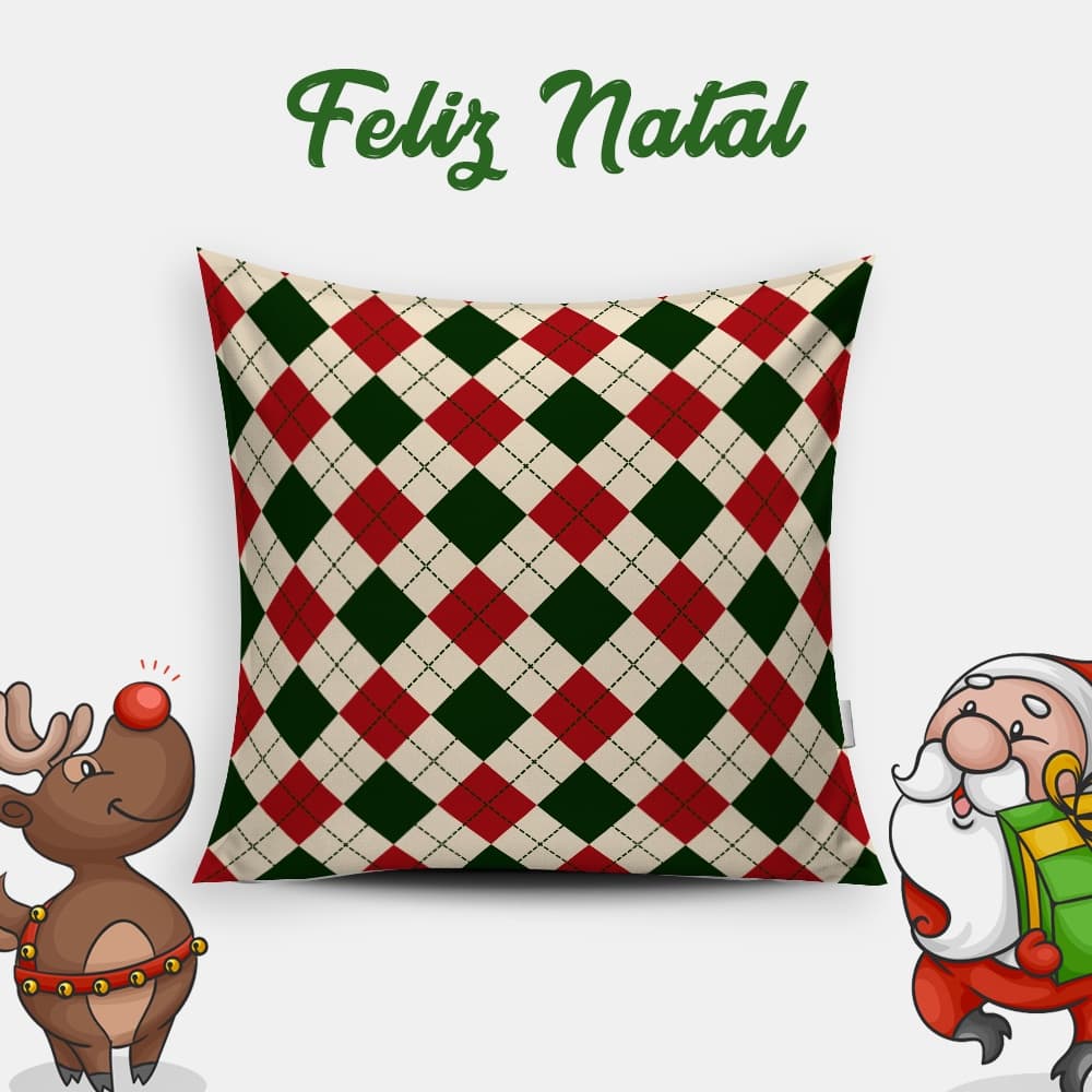 Natal capa decorativa avulsa decoração sala quarto festa
