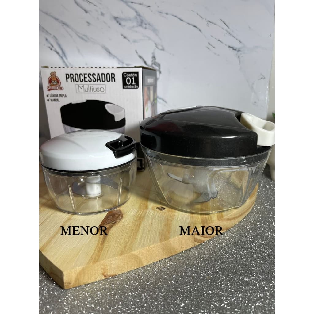 Processador Triturador Alimento Manual / Grande e Pequeno