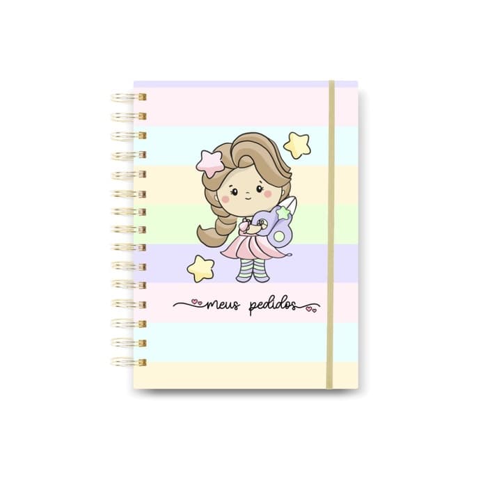 Caderno Pedidos  Personalizado com nome para 280 pedidos