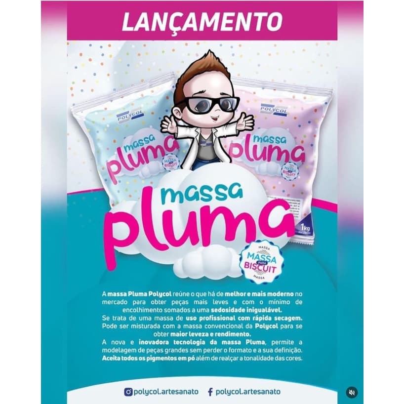 Massa Pluma Polycol 250g