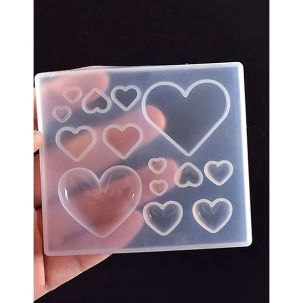 Molde de silicone / molde de corações