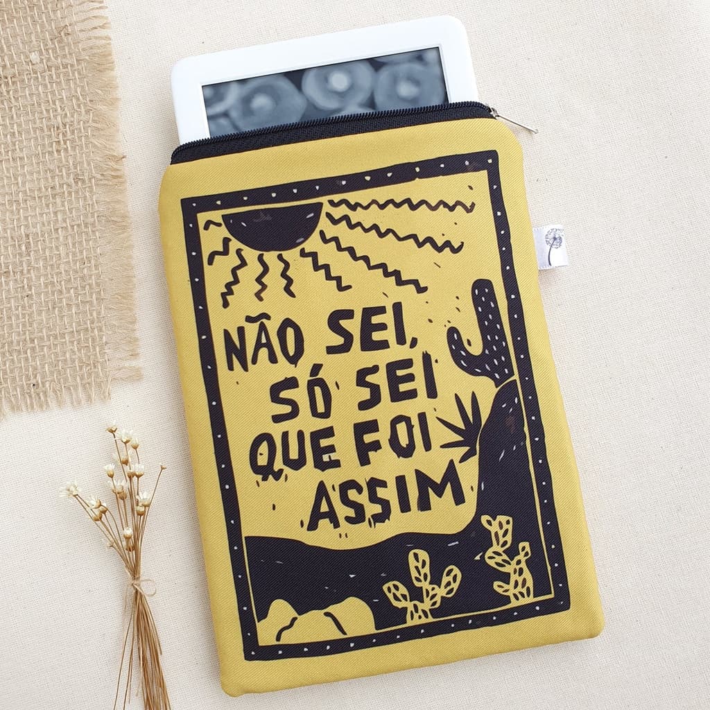 Case com Zíper para Kindle Clássicos, Case Sleeve