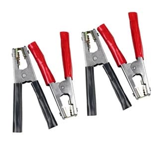 4 Garra Jacaré Reforçada Para Cabo Bateria Chupeta 18cm  800a ( Transferência de Carga)